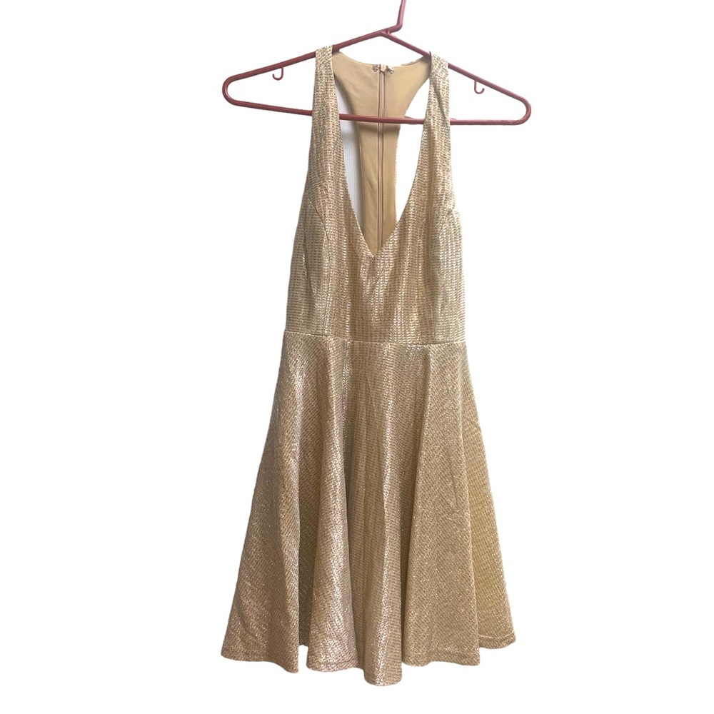 Lulu’s Gold dress Size Small